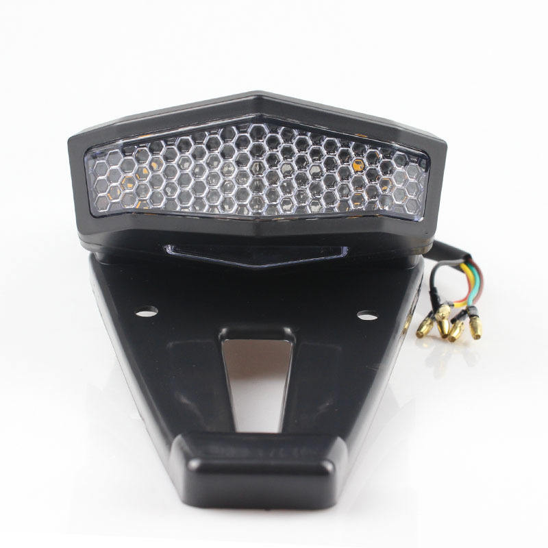 Motorcycle Headlight Retro Brake Light Rear Fender Taillight Turn