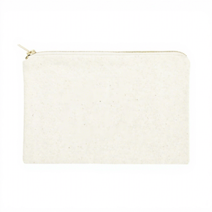 Trousse de Maquillage Écologique en Toile avec Fermeture Éclair, Poignée Souple, Style Simple, Portable – Idéale pour Demoiselle d'honneur - Product Image 1