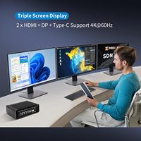 Mini PC CWWK N150 sin ventilador, 4 puertos LAN 2.5GbE i226-V, ranura TF, pantalla 4K, DDR5 F3, dispositivo de firewall OPNsense, microordenador.