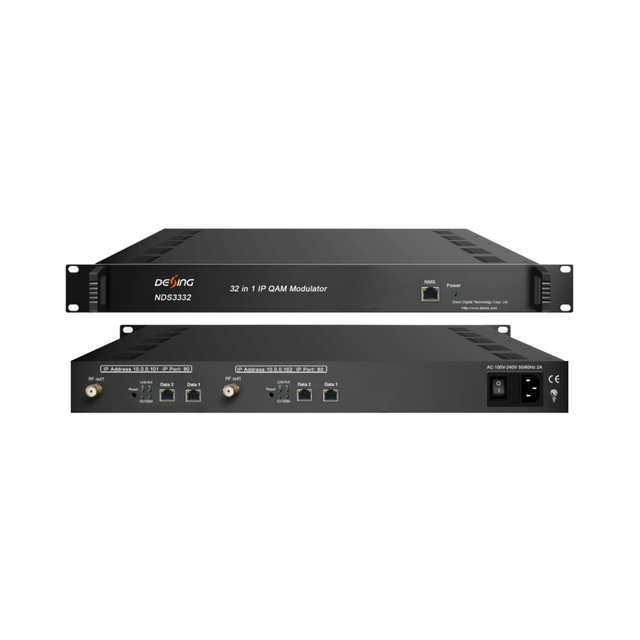 Yantai Yatai 32 Channels IP QAM to RF DVB-C With MUX-Scrambler Digital CATV Modulator