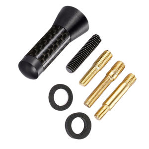 3.5CM universel noir fibre de carbone court toit de voiture Radio <span class=keywords><strong>antenne</strong></span> <span class=keywords><strong>Mini</strong></span> fm <span class=keywords><strong>antenne</strong></span> pour Fit <span class=keywords><strong>Mini</strong></span> <span class=keywords><strong>Cooper</strong></span> S JCW R55 R56 R57 R60 - Product Image 2