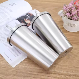 Custom Double Wall Stainless Steel Coffee Cup <b>Hot</b> and Cold Vacuum Insulated Tumbler With Straw - Product Image 5