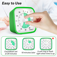 OEM Küchentimer 60-Minuten-Countdown Yunbaoit Visueller Timer Lautloser Zeitmanagement-Timer für Kinderstudien Google Visueller Timer