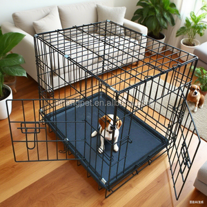 Sıcak satış (S M L <span class=keywords><strong>XL</strong></span> XXL) ucuz köpek sandık evcil hayvan kafesi satılık küçük hayvan oyun parkı demir Net çit <span class=keywords><strong>Pet</strong></span> kapısı ile yüksek malzeme - Product Image 2