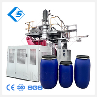 Máquina de Moldeo por Extrusión y Soplado para Fabricación de Botellas de Plástico de 5 Galones, Barriles de Agua Mineral Pura