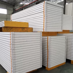 Trọng lượng nhẹ EPS mở rộng Polystyrene bọt bánh sandwich Bảng điều khiển cách nhiệt tốt <span class=keywords><strong>Polyurethane</strong></span> tấm kim loại cho phòng lạnh hội thảo - Product Image 5