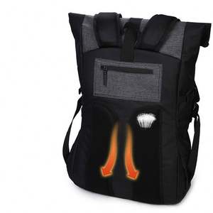 Trending Fashion Wholesale Custom Logo Travel Rolltop <b>Backpack</b> <b>Waterproof</b> Gym Sport Basketball Black <b>Backpack</b> for Men Women - Product Image 6