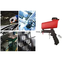 Pistolet de sablage pneumatique à gravité Portable outil réglable de gravité de Machine de sablage portable en aluminium léger