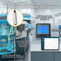 Analyseur de qualité de l'eau, capteur numérique de température et de DO, compteur optique d'oxygène dissous résistant à la corrosion, aquaculture, élevage de poissons