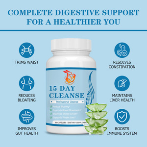 Capsules Détox Premium de 15 Jours avec Cascara Sagrada pour Soutenir la Santé Digestive et la Gestion Intestinale, Aide à la Perte de Poids à Base de Plantes - Product Image 4