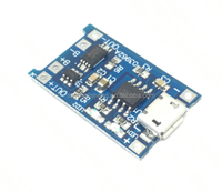 Stock Micro USB 5V 1A 18650 TP4056 Module de chargeur de batterie au lithium Carte de charge avec protection