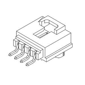 KR2541 Molex SL Modular 70543 70058 70066 Female 4 Pin Pcb <b>Terminal</b> Connectors Housing 2.54mm Pitch Wire to Board - Product Image 6