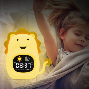 Thiết kế mới nightlight và đồng hồ báo thức giúp rơi vào giấc ngủ và thức dậy nhẹ nhàng đánh thức để tăng màu sắc âm thanh cho sinh viên trẻ em trai cô gái - Product Image 1
