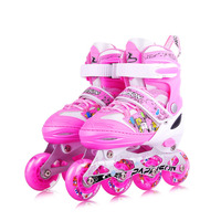 Patins à roulettes à 4 roues en PU à éclairage intégral, très vendus en Chine, avec casques pour enfants, en stock