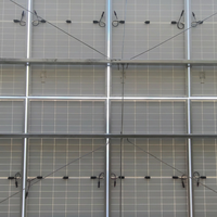 Système photovoltaïque fixe monopoteau pour poteaux, résistance à la corrosion C5, durée de vie 25-30 ans, angle d'inclinaison réglable, ISO