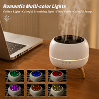 Humidificateur ultrasonique multi-buses en forme de méduse, aromathérapie, brume froide, fonction de minuterie, LED à changement de couleur, ultra-silencieux <36dB pour voiture