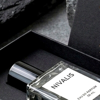 Boîte à parfum rigide noire haut de gamme en deux parties avec couvercle amovible et insert ajusté pour présentation d'emballages de parfums personnalisés