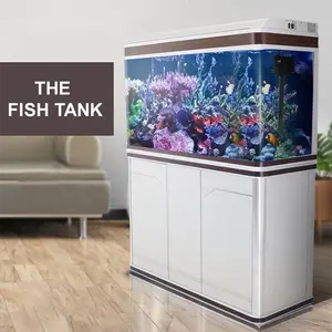 Carro armato di pesce integrato acrilico trasparente di vendita caldo di alta qualità di prezzi di fabbrica della cina con il supporto
