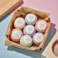 Vente en gros Ensemble de bombes de bain avec emballage avec logo personnalisé Fournisseur de bombes de bain de luxe pour hôtel spa et utilisation de cadeaux