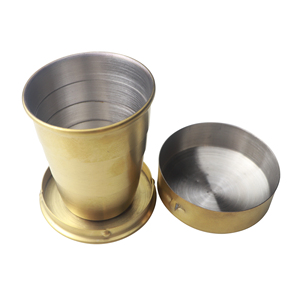 Verre à liqueur sûr de qualité alimentaire avec logo personnalisé 60ML 140ML 250ML Tasse pliante en acier inoxydable SilverGold pour voyage <span class=keywords><strong>randonnée</strong></span> pique-nique - Product Image 6