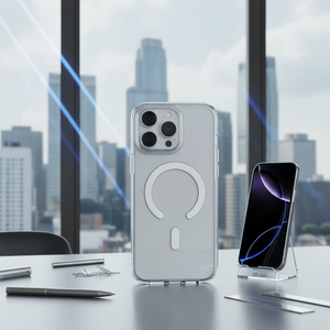 <span class=keywords><strong>Cover</strong></span> Magnetica di Alta Qualità per iPhone 17 Serie iPhone in TPU+PC Trasparente con Ricarica Wireless per iPhone 17 Pro - Product Image 2
