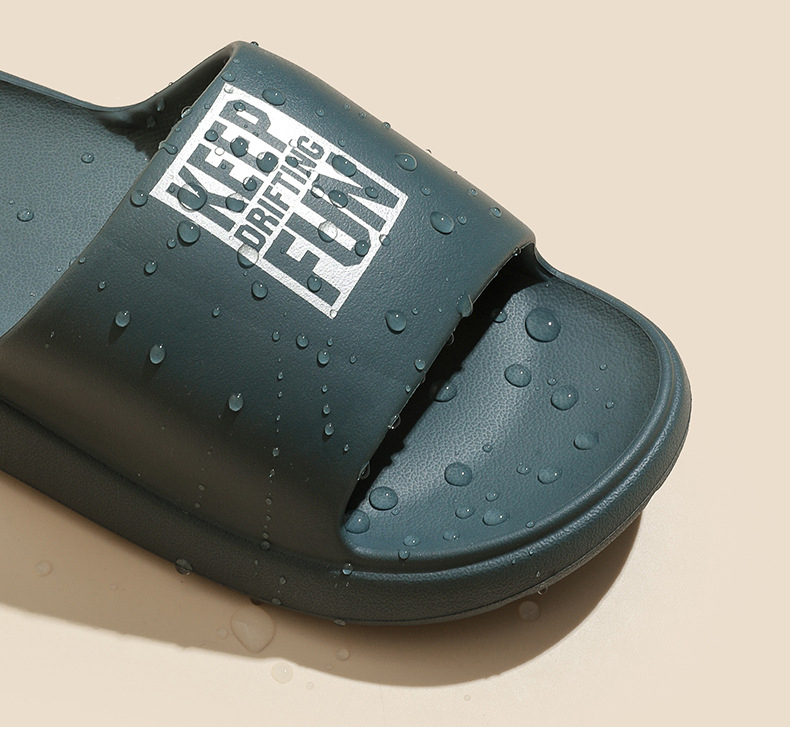 Custom Logo EVA Slides Non-slip Men Slippers Indoor Women Bathroom Slippers
