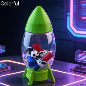 Personaliza Varias Formas de Botellas Moldeadas por Soplado para Contener Botellas de Azúcar Transparentes, Botellas Grandes, Huchas, Juguetes y Regalos - Product Image 2