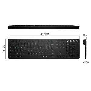 Custom Full Size Multi Language Tastatur German Swedish <b>Keyboard</b> Russian <b>bluetooth</b> <b>Keyboard</b> Computer Arabic <b>Keyboard</b> for Pc - Product Image 2