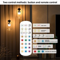 Ampoule LED rechargeable 15 couleurs RGB, douille E27, design à fixation magnétique détachable, commande tactile, télécommande, minuterie, lampe d'urgence