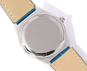 Montre de luxe élégante avec logo OEM, cadran 36 mm, bracelet en cuir et acier inoxydable, étanche, lunette sertie de diamants colorés - Product Image 4