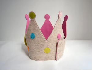 Couronne de reine en feutre, couronne de princesse, chapeau d'anniversaire pour enfants, décoration d'anniversaire, article populaire en promotion - Product Image 5