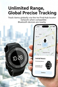 เครื่องติดตามขนาดเล็กสำหรับเด็ก นาฬิกาข้อมือติดตามตำแหน่งแบบเรียลไทม์ พร้อมสายรัดข้อมือ นาฬิกาติดตามขนาดเล็กสำหรับผู้สูงอายุ จี้ติดตามสำหรับเด็ก - Product Image 4