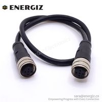 M12-Buchse zu Buchse A-codiertes 5-poliges Kabelstecker-codiertes Kabel mit hoher Konnektivität