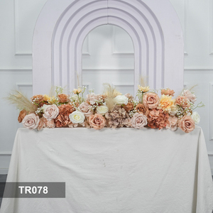 DKB Artificial Flowers High End Artificial Runner Flowers Wedding <b>Table</b> Runner Centerpieces for Decoration Wedding Centerpieces - Product Image 3