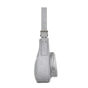Bolso de Moda al por Mayor en Gris con Elegante Detalle Arrugado y Correa de Hombro Ajustable para Mayor Comodidad - Product Image 3
