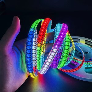 WS2812 DC5V Leds/m بكسل مستقل معالجة قابلة للبرمجة بألوان كاملة تتبع تدفق ملهى ليلي بار ضوء زخرفي - Product Image 3