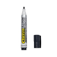 Marqueur effaçable à sec RTS le plus vendu, stylo pour tableau blanc rechargeable 4 couleurs avec logo personnalisé pour l'école/le bureau, fabriqué en plastique