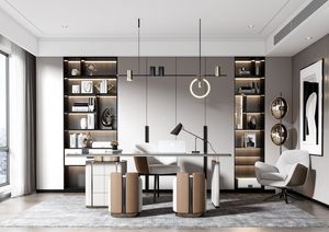 रॉक बोर्ड लाइट लक्जरी बड़ी डेस्क लेखन डेस्क अध्ययन कक्ष उच्च अंत रहने वाले कमरे इतालवी न्यूनतम कंप्यूटर डेस्क - Product Image 5