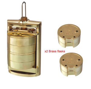 Dental Two Flask Press Machine Dental Lab Equipment Denture Flasks Clamp Compress Tool - Product Image 3