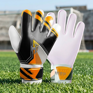 Nouveaux gants de gardien de but professionnels avec impression par sublimation sur le dos, paume en Contecet Letax et sangle élastique intégrée - Product Image 3