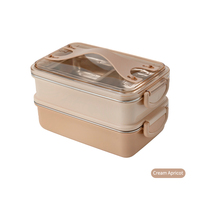 Boîte à lunch en acier inoxydable à un seul niveau, étanche, sans BPA, écologique, avec couvercle en plastique, poignée de transport, récipient portable pour la préparation des repas