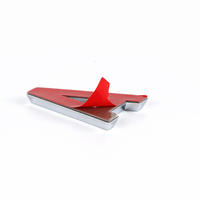 Personalizado 3D ABS plástico letras cromo plata número coche emblema insignia logotipos para autoadhesivo
