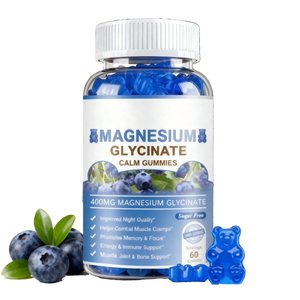 Zuckerfreie Magnesium-<span class=keywords><strong>Glycinat</strong></span>-Gummibärchen Verbesserte Schlafqualität Muskel-Gelenk-Knochen-Unterstützung Weiche Bonbons Magnesium-Gummibärchen - Product Image 1