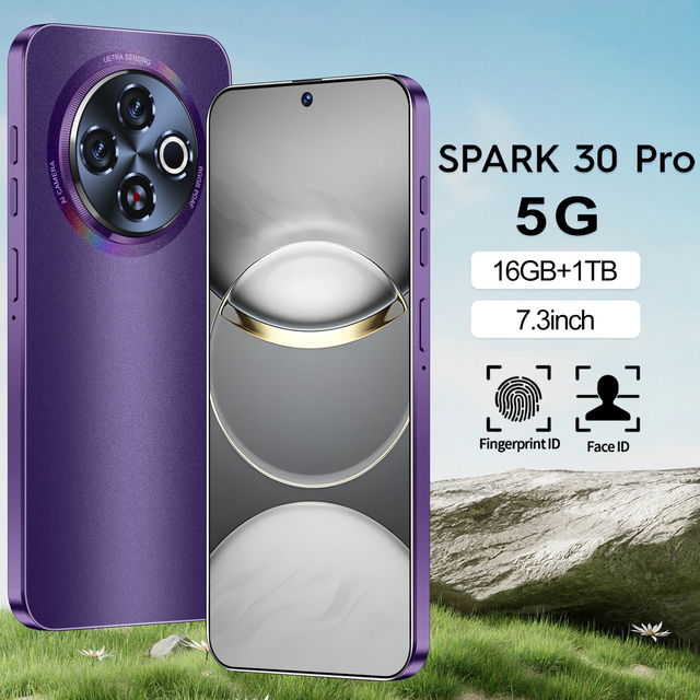 High Quality Original Techno Spark 30 Pro Unlocked Android 14.0 Phone with 8000mAh Battery Dual Sim Cards OTG Support