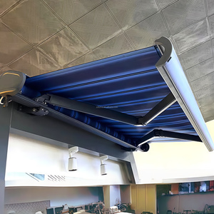 Auvent rétractable électrique à cassette complète, bras pliable <span class=keywords><strong>motorisé</strong></span>, télécommande, imperméable, protection UV, toutes saisons, <span class=keywords><strong>voile</strong></span> acrylique - Product Image 6