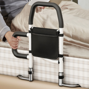 Barre de maintien de lit KS pour personnes âgées avec poche de rangement, réglable en hauteur (30 pouces), dispositif d'assistance pour la sécurité au lit - Product Image 5