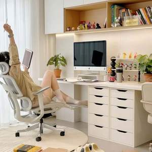 Escritorio para Computadora con Cajón, Estilo Moderno Minimalista para Dormitorio o Uso Doméstico - Product Image 3