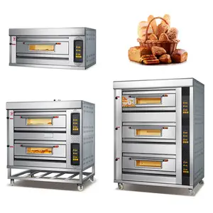 Electric industrial bakery oven restaurant bread cake pizza baking portable gas pizza ovens