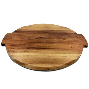 Plateau tournant en bois d'acacia, plateau à fromage rotatif, plateau en bois pivotant, plateau de service alimentaire multifonctionnel, 12 pouces - Product Image 1