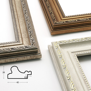 Nouvelle Arrivée Moulures de <span class=keywords><strong>Cadre</strong></span> Photo <span class=keywords><strong>Doré</strong></span> Foncé Argenté 40mm de Large en PS pour Cadres et Miroirs - Product Image 5